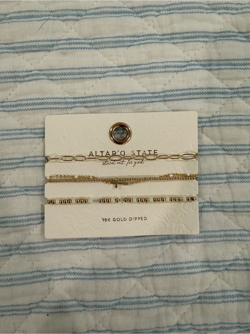 Altar’d State 3 pack gold bracelets